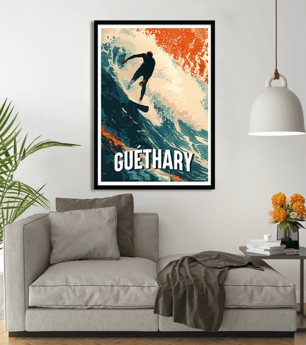Affiche Surf Guéthary