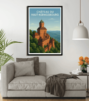 poster Affiche Château du Haut Kœnigsbourg