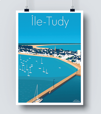 Affiche Moderne Île Tudy