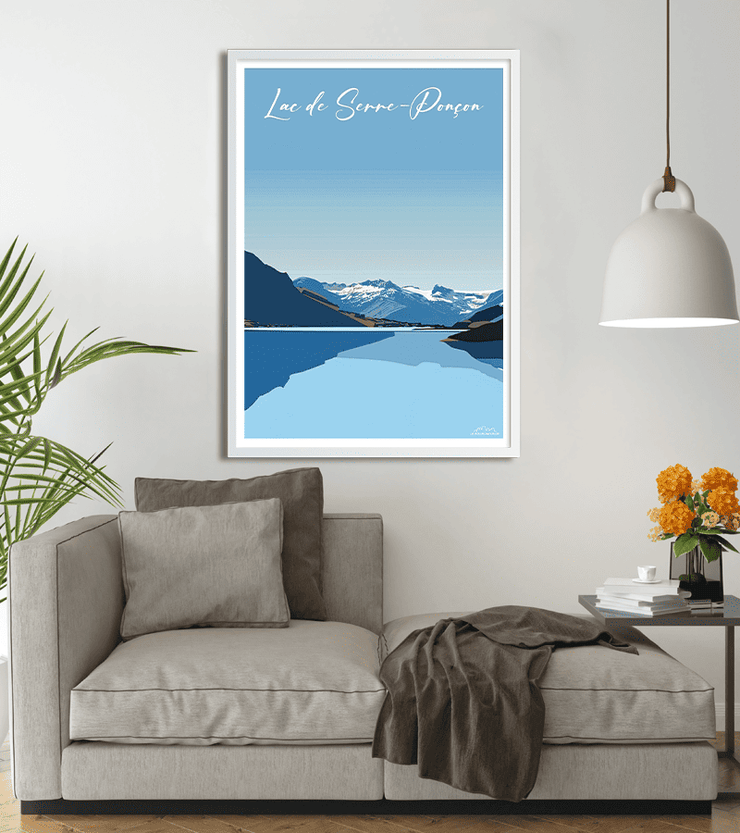poster Lac de Serre-Ponçon