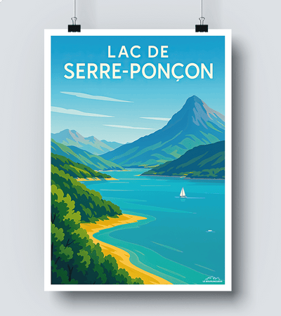 Affiche Lac de Serre-Ponçon