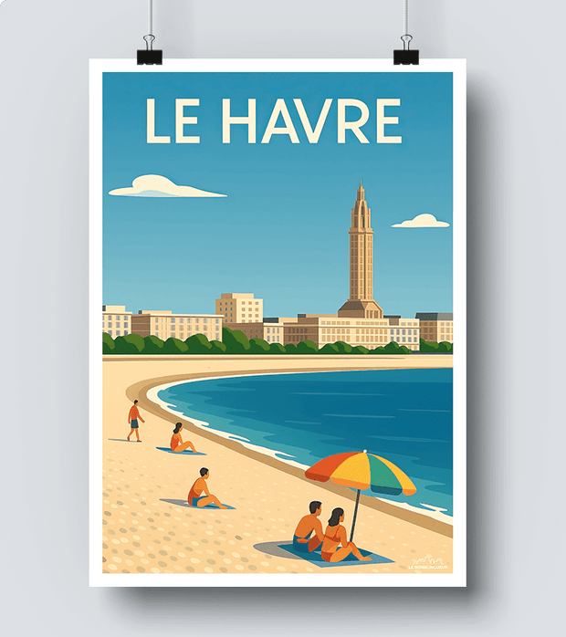 Affiche Le Havre plage