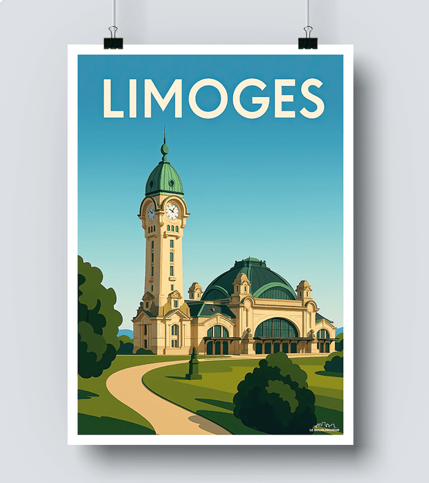 Affiche Gare de Limoges Benedictins