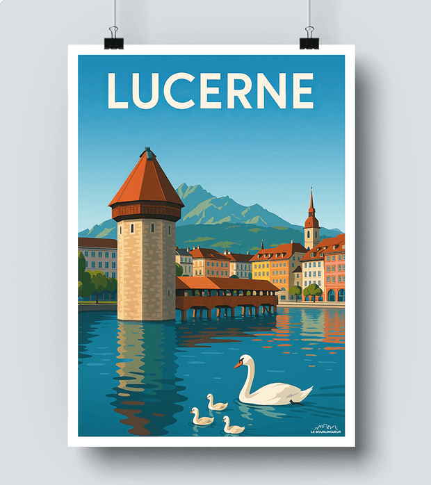 Affiche Moderne Lucerne