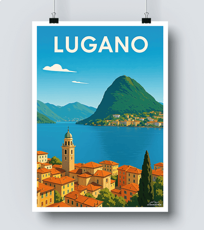 Affiche Lac de Lugano