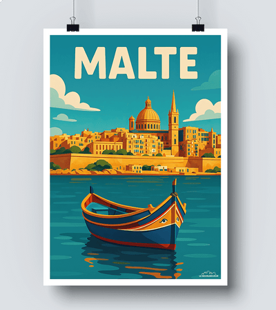 Affiche Malte - La Valette