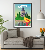 Affiche Metz - Temple Neuf