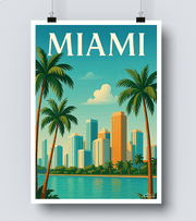 Affiche Miami city