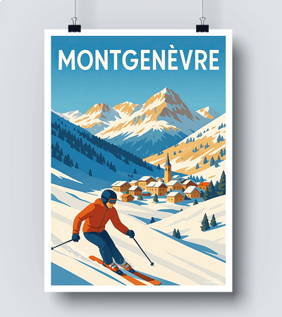 Affiche Montgenèvre