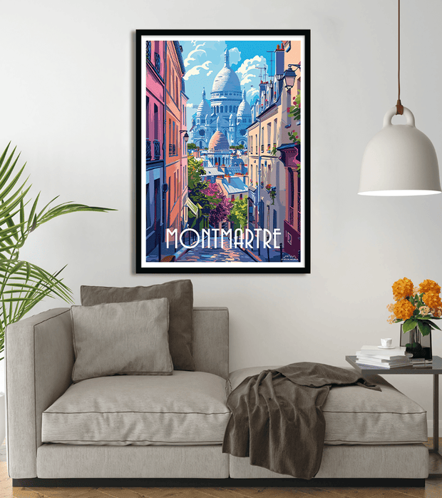 Affiche Montmartre - Sacré-Cœur à Paris