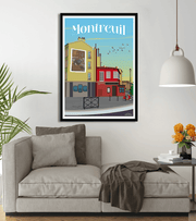 poster vintage Montreuil