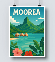 Affiche vintage Moorea