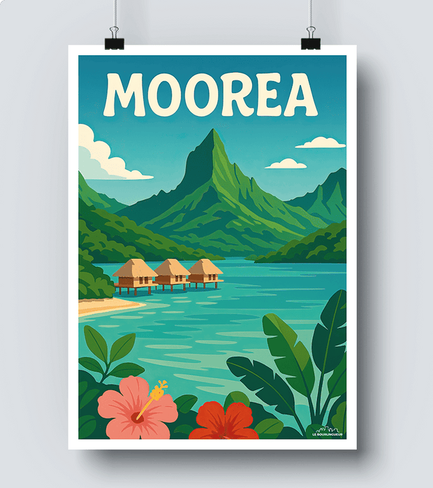 Affiche vintage Moorea