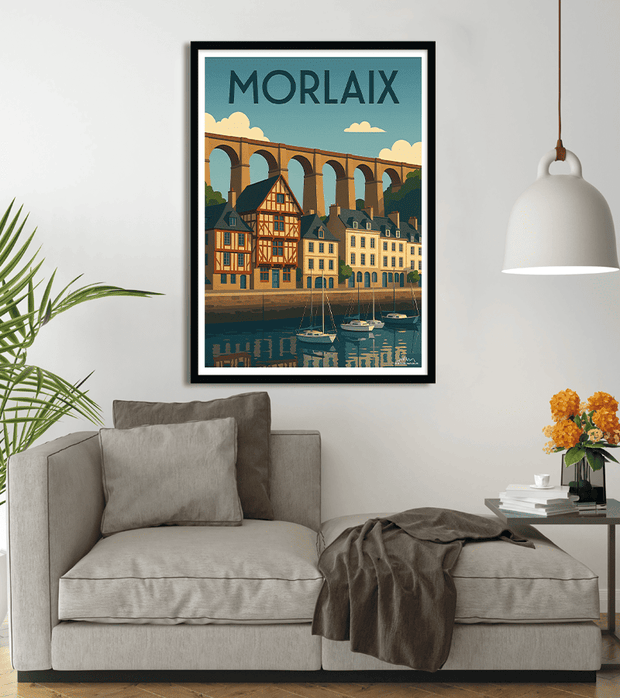 poster vintage Morlaix