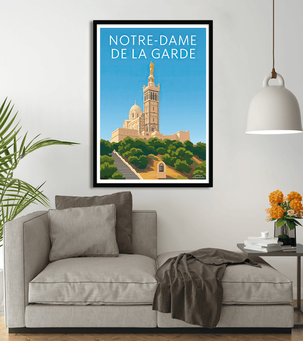 poster Marseille - Notre Dame de la Garde