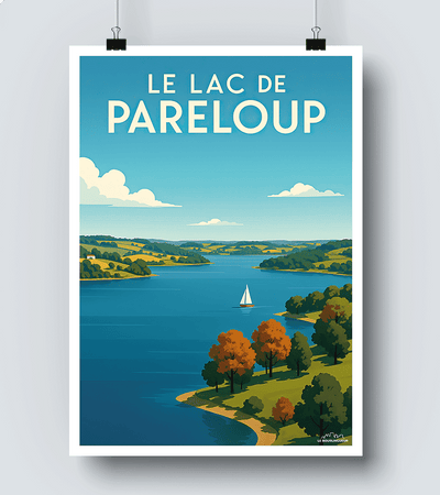 Affiche Lac de Pareloup
