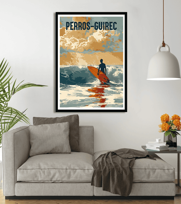poster Surf Perros Guirec