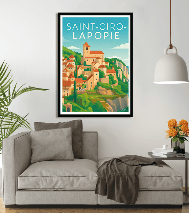poster Saint Cirq Lapopie