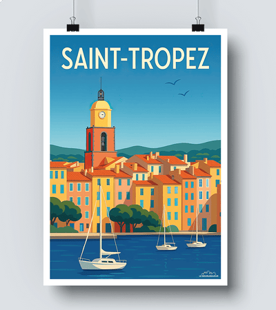 Affiche vintage Saint Tropez
