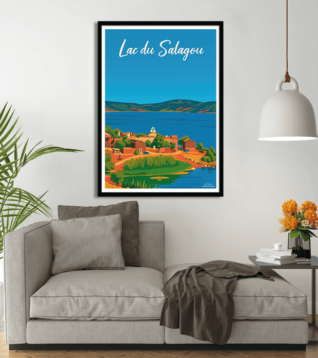 poster Lac du Salagou