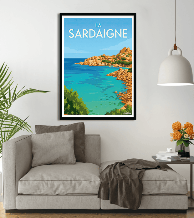 poster moderne La Sardaigne