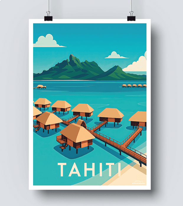 Affiche île Tahiti