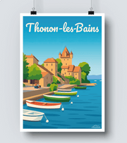 Affiche Vintage Thonon
