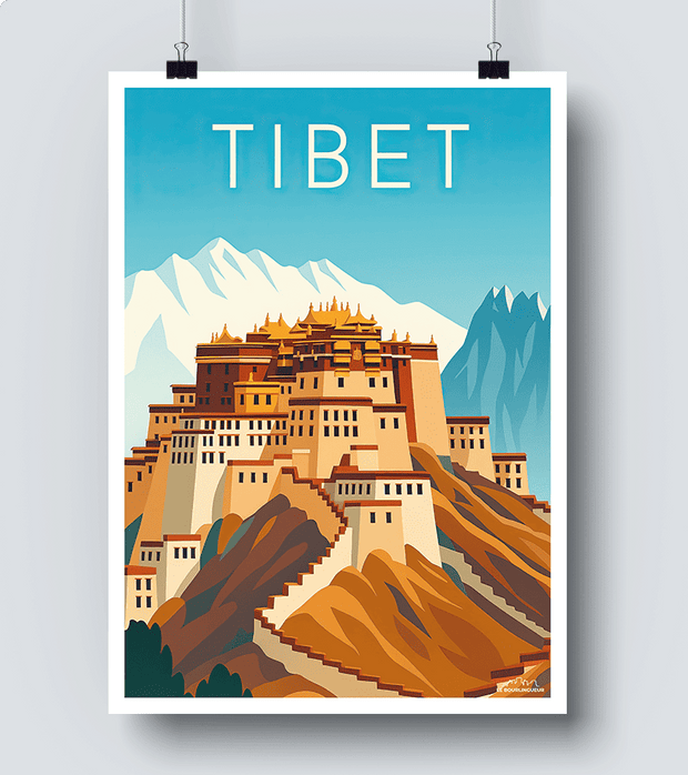 Affiche Temple Tibet
