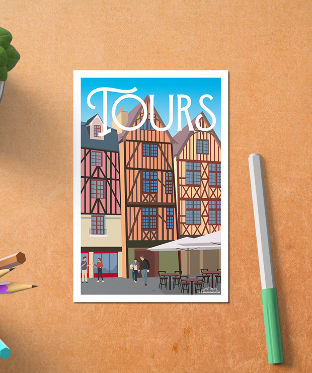 Carte postale Ville de Tours