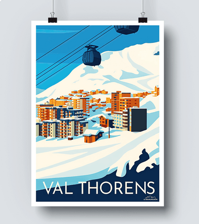 Affiche Vintage Val Thorens