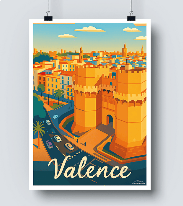 Affiche Les tours Serranos Valence