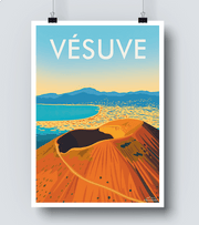 Affiche vintage Vésuve