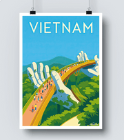 Affiche Pont d Or Vietnam 