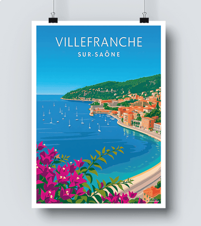 Affiche Villefranche sur Mer