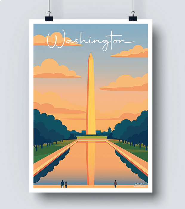 Affiche Vintage Washington