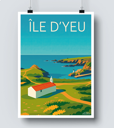 Affiche Plage Île d Yeu