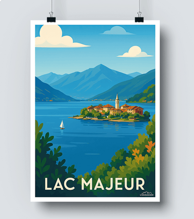 Affiche vintage Lac Majeur