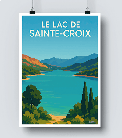 Affiche Lac de Sainte Croix