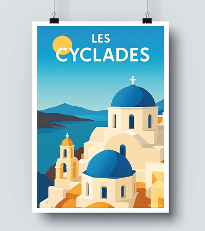 Affiche Les Cyclades