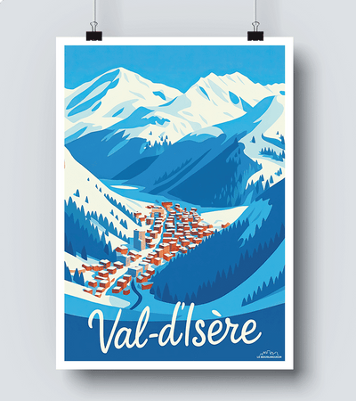 Affiche Moderne Val d Isère