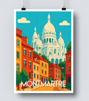 Affiche Montmartre - Sacré-Cœur à Paris