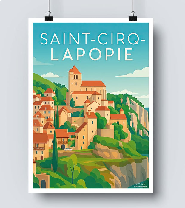 Affiche Saint Cirq Lapopie