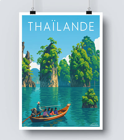 Affiche Vintage Thaïlande