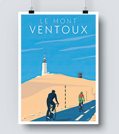 Affiche Ascension à Vélo du Mont Ventoux