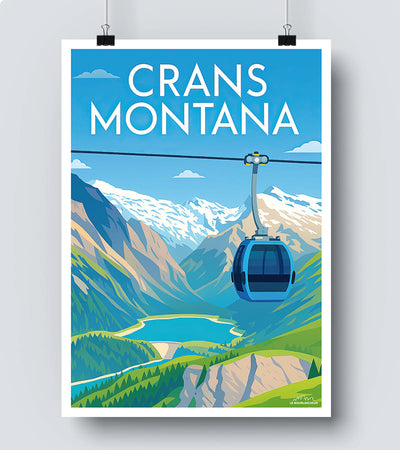 Affiche Crans Montana