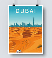Affiche vintage Dubaï