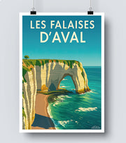 Affiche Falaises d Aval