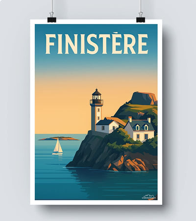 Affiche Vintage Finistère 
