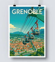 Affiche Grenoble - La Bastille