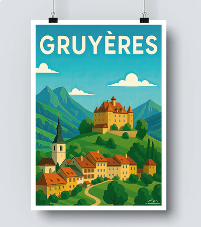 Affiche Gruyères